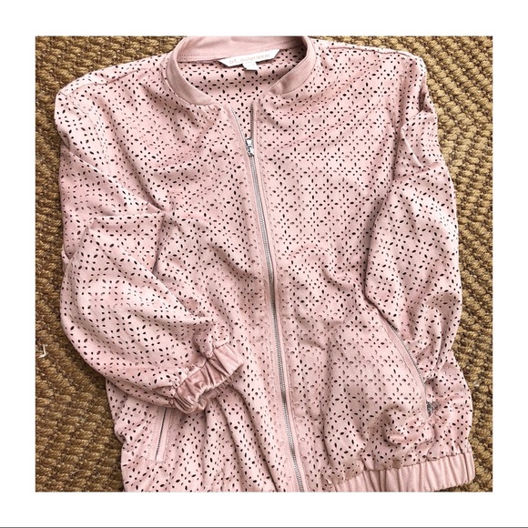 ZARA Suede Eyelet Bomber - Picture 1 of 3